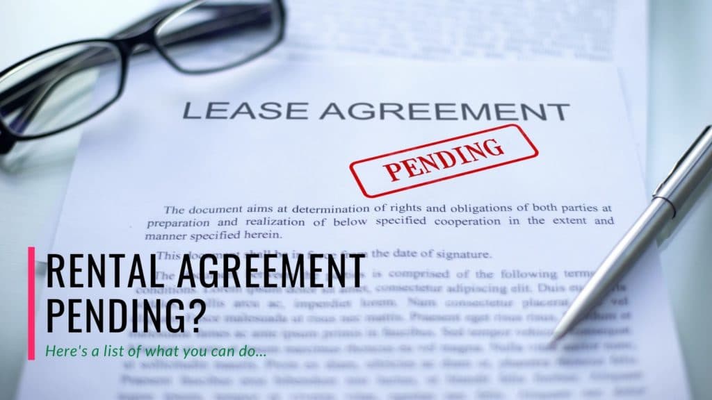 Online Rental Agreement Pending