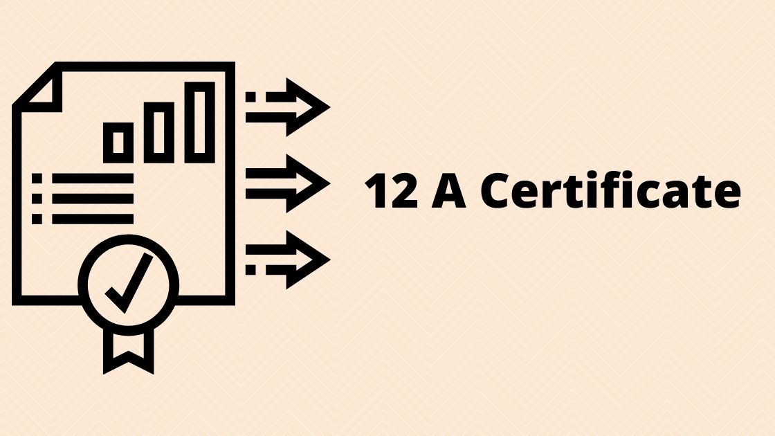 12 A Certificate