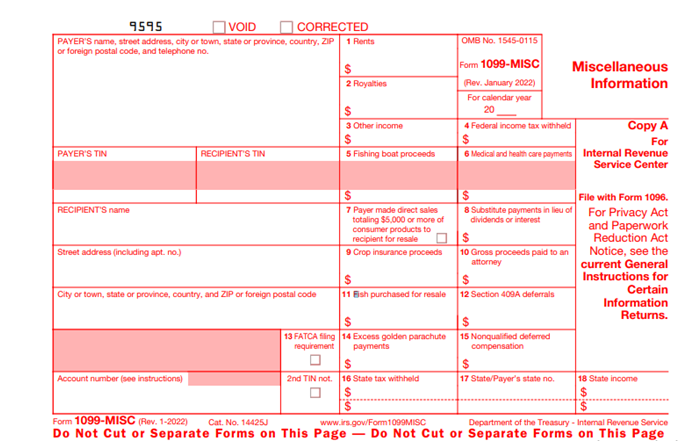 1099 form US
